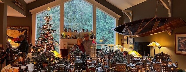 Magical Holiday Village Display